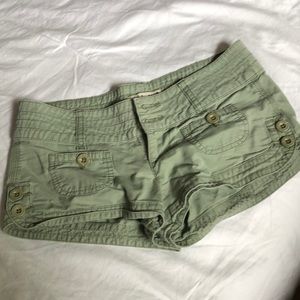Army green shorts